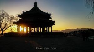 Beijing _ Pagoda Sunset in Behai Park